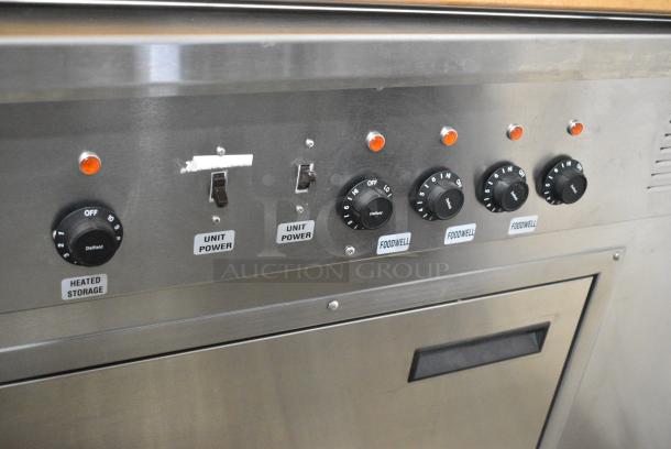BRAND NEW SCRATCH AND DENT! 2022 Delfield SH-4 Stainless Steel Commercial Floor Style 4 Bay Steam Table on Commercial Casters. 120/208 Volts, 1 Phase. - Image 3 of 13