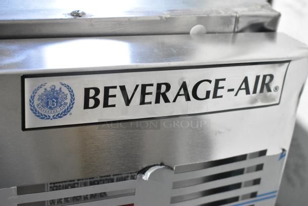BRAND NEW SCRATCH AND DENT! Beverage Air BB72HC-1-G-S Stainless Steel Commercial 3 Door Back Bar Cooler Merchandiser. 115 Volts, 1 Phase. Tested and Working! - Image 2 of 6