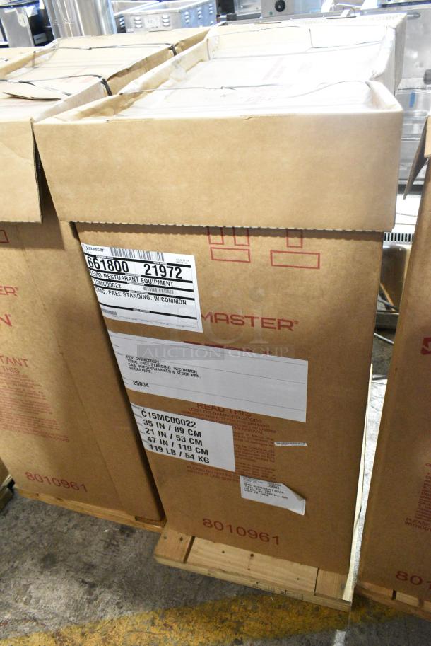 BRAND NEW SCRATCH AND DENT! Frymaster 15MC Stainless Steel Commercial 15 1/2" Stainless Steel Free Standing Spreader Cabinet for D50G and SM50G Fryers. - Image 2 of 3