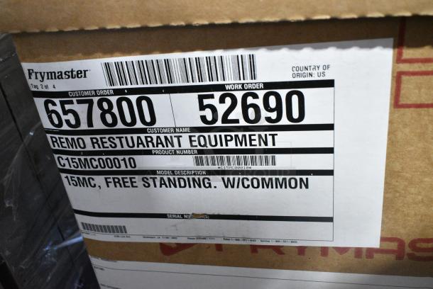 BRAND NEW SCRATCH AND DENT! Frymaster 15MC Stainless Steel Commercial 15 1/2" Stainless Steel Free Standing Spreader Cabinet for D50G and SM50G Fryers. - Image 3 of 3