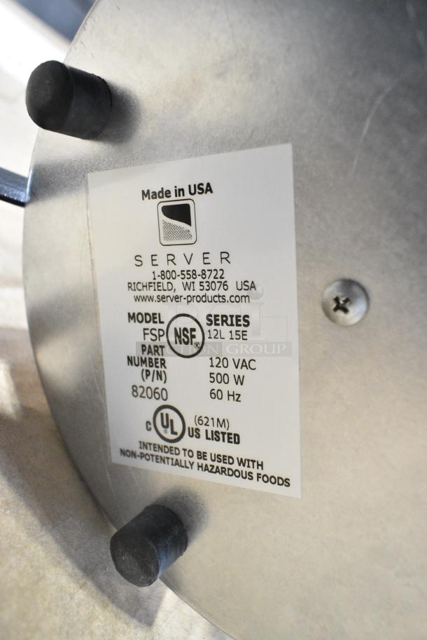 BRAND NEW SCRATCH AND DENT! Server FSP Stainless Steel Commercial Countertop Topping Warmer w/ Pump. 120 Volts, 1 Phase. Tested and Working! - Image 7 of 7