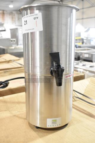 BRAND NEW SCRATCH AND DENT! Server SY1.5 Stainless Steel Commercial Countertop Beverage Holder Dispenser. 120 Volts, 1 Phase.