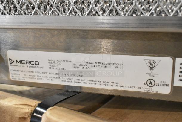 BRAND NEW SCRATCH AND DENT! Merco MCG1827NNN Stainless Steel Commercial Countertop CrispyMax Crisp & Ready Serving Station Double Lane Unit 120 Volts, 1 Phase. - Image 6 of 7