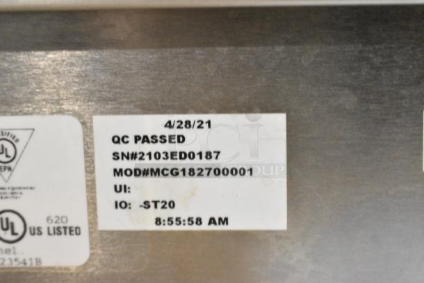BRAND NEW SCRATCH AND DENT! Merco MCG1827NNN Stainless Steel Commercial Countertop CrispyMax Crisp & Ready Serving Station Double Lane Unit 120 Volts, 1 Phase. - Image 7 of 7