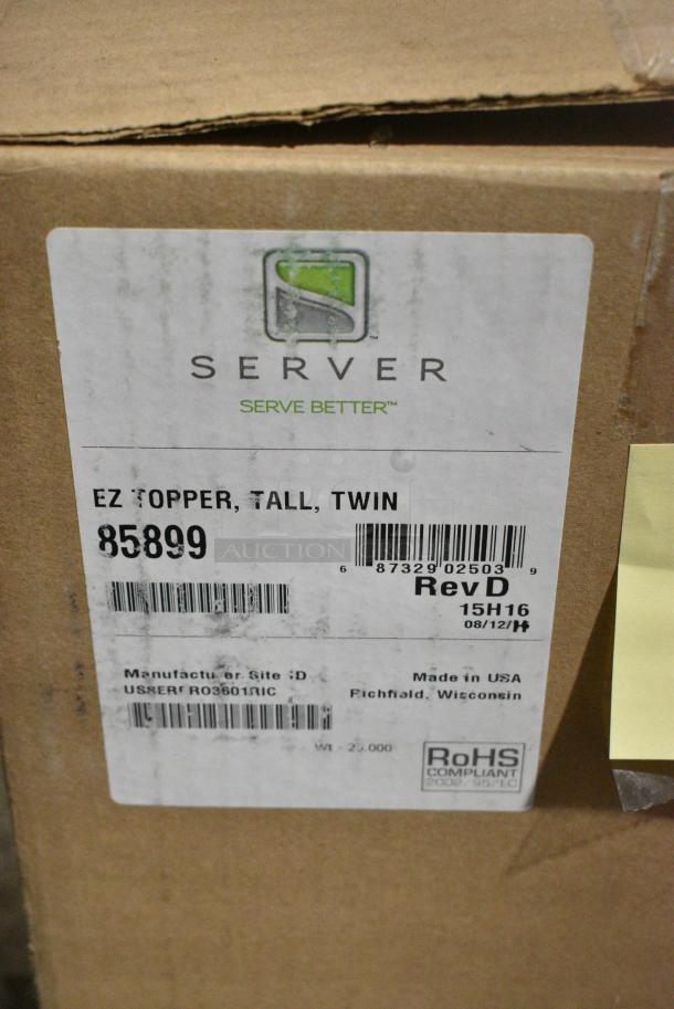 BRAND NEW SCRATCH AND DENT! Server 85899 Sainless Steel Commercial Countertop Twin EZ-Topper Topping Warmer. - Image 6 of 6