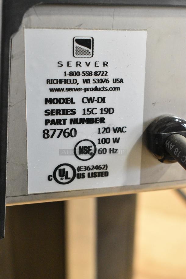 BRAND NEW SCRATCH AND DENT! Server FS-4 Stainless Steel Topping Warmer w/ ConserveWell CW-DI Insert. 120 Volts, 1 Phase. Tested and Working! - Image 8 of 8