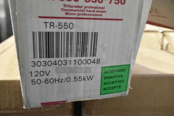 BRAND NEW SCRATCH AND DENT! Sammic TR-550 Immersion Blender. 120 Volts, 1 Phase. Tested and Working! - Image 4 of 6