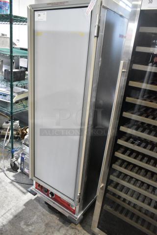 BRAND NEW SCRATCH AND DENT! 2024 Avantco 177HEAT1836I Metal Commercial Enclosed Heated Holding Cabinet on Commercial Casters. 120 Volts, 1 Phase. Tested and Working!