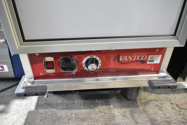 BRAND NEW SCRATCH AND DENT! 2024 Avantco 177HEAT1836I Metal Commercial Enclosed Heated Holding Cabinet on Commercial Casters. 120 Volts, 1 Phase. Tested and Working! - Image 5 of 7