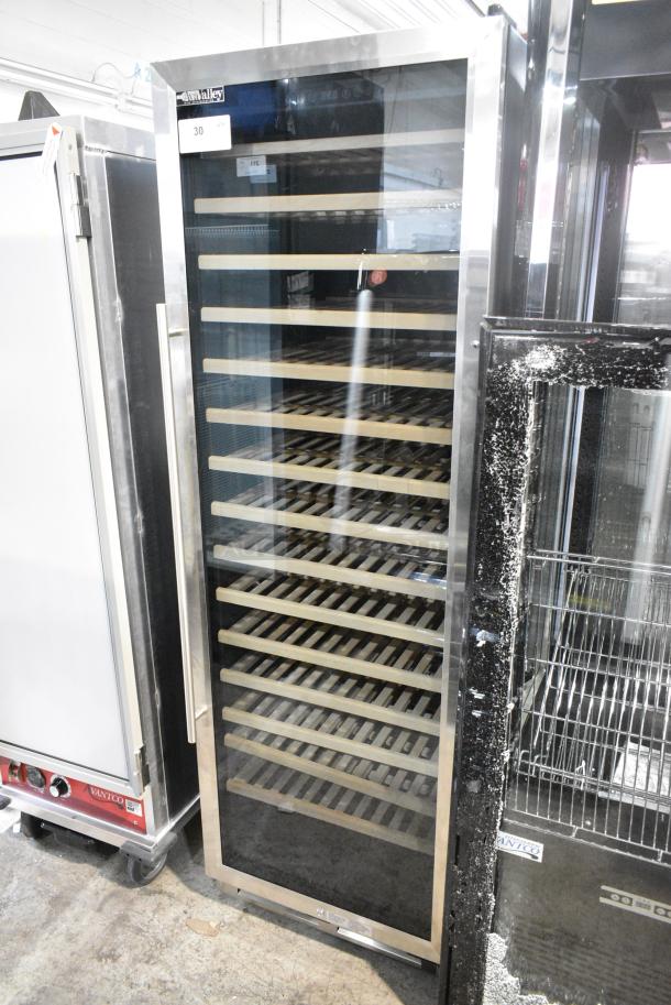 BRAND NEW SCRATCH AND DENT! AvaValley 342WRC165SZ Metal Commercial Single Door Reach In Wine Chiller Cooler Merchandiser. 110-120 Volts, 1 Phase. Tested and Working! - Image 1 of 4