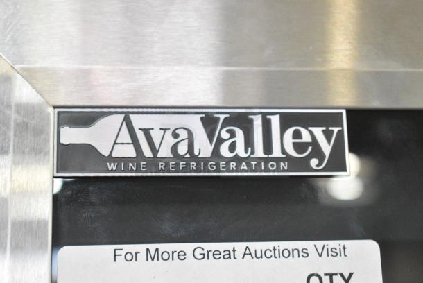 BRAND NEW SCRATCH AND DENT! AvaValley 342WRC165SZ Metal Commercial Single Door Reach In Wine Chiller Cooler Merchandiser. 110-120 Volts, 1 Phase. Tested and Working! - Image 2 of 4