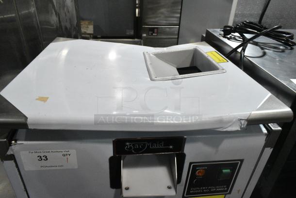 BRAND NEW SCRATCH AND DENT! Bar Maid CP-3000-D Stainless Steel Commercial Countertop Cutlery Polisher. 120 Volts, 1 Phase. Tested and Powers On But Parts Do Not Move - Image 6 of 9