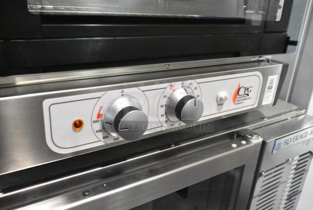 BRAND NEW SCRATCH AND DENT! Cooking Performance Group CPG COH-T3-A Electric Thermostatic Countertop 3 Tray Half Size Convection Oven with Moisture Injection. 110 Volts, 1 Phase. Tested and Powers On But Does Not Get Warm - Image 3 of 6