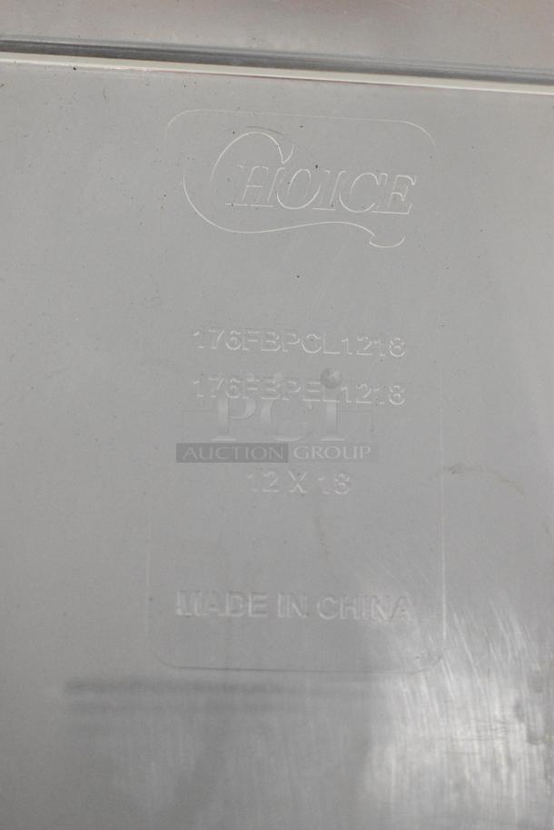 ALL ONE MONEY! Lot of 32 Clear Poly Lids Including Choice in Red Poly Bin - Image 5 of 5