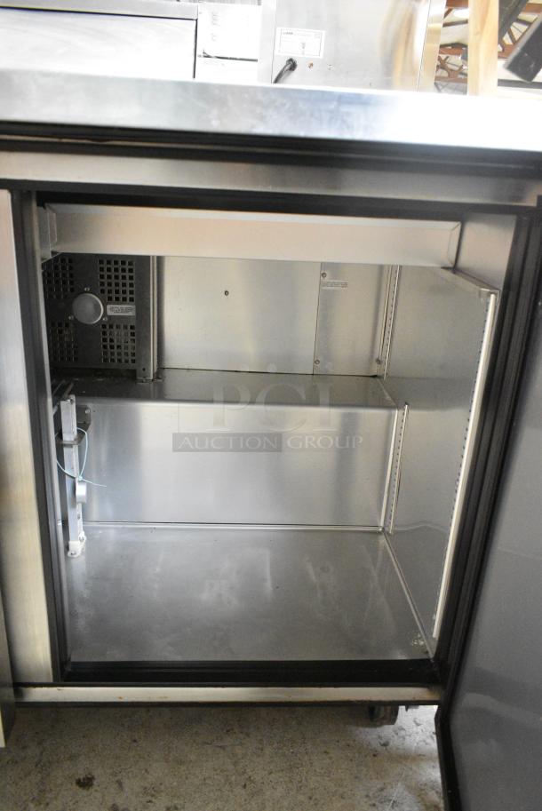 2019 True TSSU-48-08-HC Stainless Steel Commercial Sandwich Salad Prep Table Bain Marie Mega Top on Commercial Casters. 115 Volts, 1 Phase. Tested and Working! - Image 7 of 9