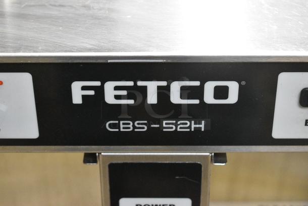 2019 Fetco CBS-52H20 Stainless Steel Commercial Countertop Double Coffee Machine w/ Hot Water Dispenser. 120/208-240 Volts, 1 Phase. - Image 2 of 8
