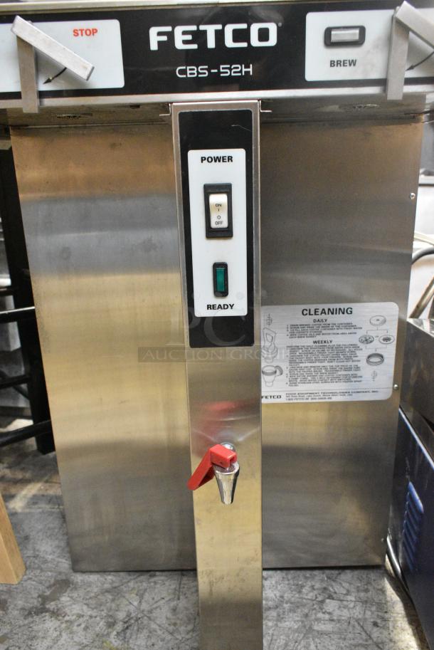 2019 Fetco CBS-52H20 Stainless Steel Commercial Countertop Double Coffee Machine w/ Hot Water Dispenser. 120/208-240 Volts, 1 Phase. - Image 4 of 8