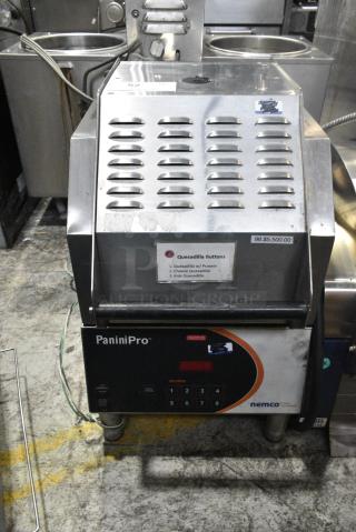2019 Nemco 6900-208-C1 Stainless Steel Commercial Countertop Panini Press. 208 Volts, 1 Phase.