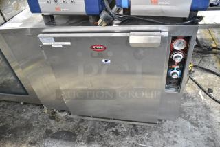 2019 FWE PH-BCC-FS Stainless Steel Commercial Heated Holding Cabinet on Commercial Casters. 120 Volts, 1 Phase. Tested and Working!