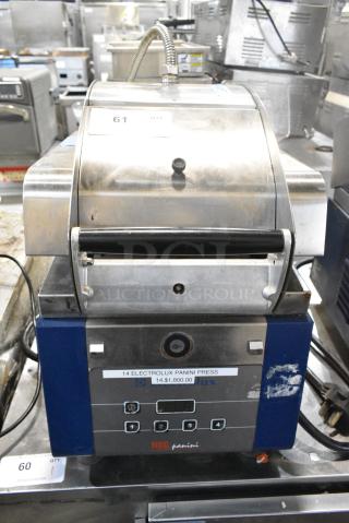 Electrolux HSPPUS Stainless Steel Commercial Countertop Electric Powered Panini Press. 208 Volts, 1 Phase.