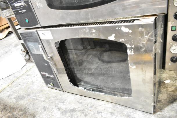 Belshaw Adamatic Mono FG189-UZ84 Stainless Steel Commercial Electric Powered Convection Oven. See Pictures for Broken Glass. 208/220 Volts, 1 Phase. - Image 2 of 6