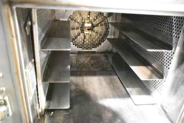 Belshaw Adamatic Mono FG189-UZ84 Stainless Steel Commercial Electric Powered Convection Oven. See Pictures for Broken Glass. 208/220 Volts, 1 Phase. - Image 5 of 6