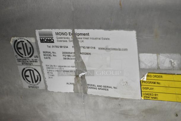 Belshaw Adamatic Mono FG189-UZ84 Stainless Steel Commercial Electric Powered Convection Oven. See Pictures for Broken Glass. 208/220 Volts, 1 Phase. - Image 6 of 6