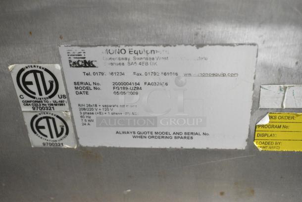 Belshaw Adamatic Mono FG189-UZ84 Stainless Steel Commercial Electric Powered Convection Oven. 208/220 Volts, 1 Phase. - Image 5 of 5