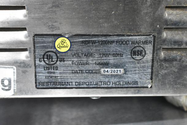 2021 Qualite RDFW-1200NP Stainless Steel Commercial Countertop Food Warmer. 120 Volts, 1 Phase. Tested and Working! - Image 7 of 7