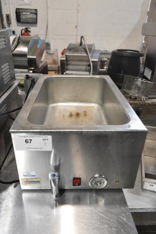 Omcan ZCK165AT-4 Stainless Steel Commercial Countertop Food Warmer. 120 Volts, 1 Phase. Tested and Working!