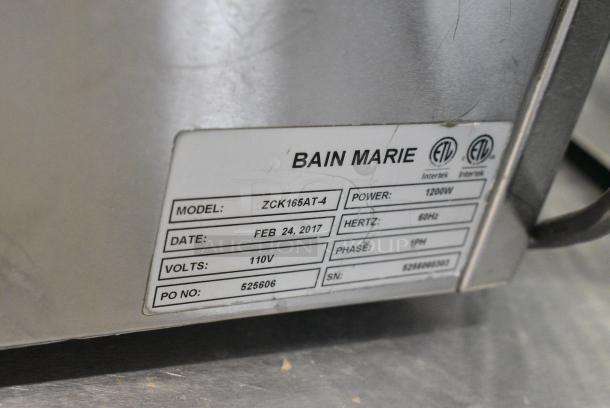Omcan ZCK165AT-4 Stainless Steel Commercial Countertop Food Warmer. 120 Volts, 1 Phase. Tested and Working! - Image 6 of 6