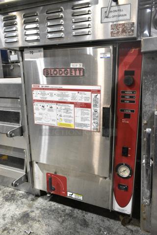 Blodgett 6E-SBF Stainless Steel Commercial Electric Powered Single Deck Steam Cabinet. 240 Volts.