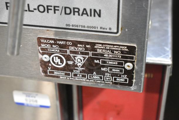 Vulcan C24EA3 Stainless Steel Commercial Electric Powered Single Deck Steam Cabinet. 208/240 Volts, 1/3 Phase. - Image 5 of 5