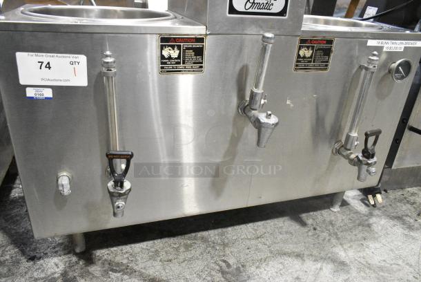 BunnOMatic Stainless Steel Commercial Countertop Coffee Urn. No Lids. - Image 3 of 8