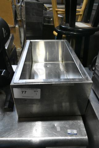 Stainless Steel Bin.