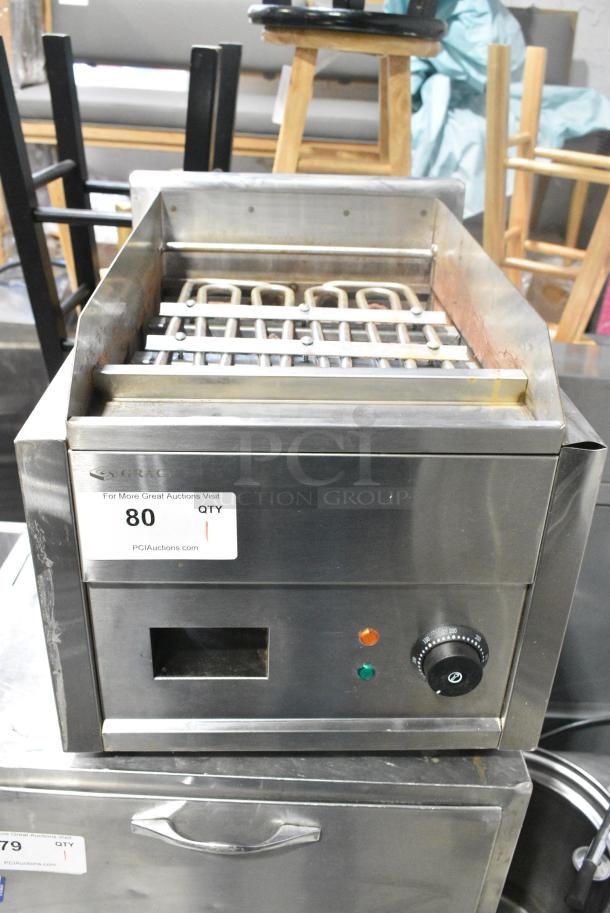 Grace GR-ELG Stainless Steel Commercial Countertop Electric Powered Lava Rock Charbroiler Grill. 220 Volts, 1 Phase. - Image 1 of 6