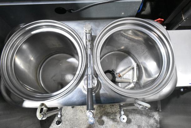 Curtis RU-300 Stainless Steel Commercial Countertop Double Coffee Urn. No Lids. - Image 5 of 8