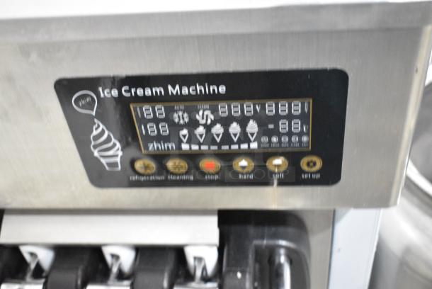Vevor ZM-A168 Stainless Steel Commercial Floor Style Air Cooled 2 Flavor w/ Twist Soft Serve Ice Cream Machine. 110 Volts, 1 Phase. - Image 2 of 6