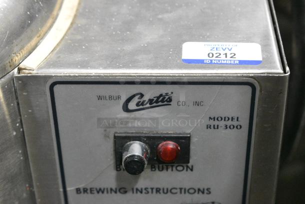 Curtis RU-300 Stainless Steel Commercial Countertop Double Coffee Urn. No Lids - Image 2 of 7