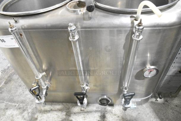 Curtis RU-300 Stainless Steel Commercial Countertop Double Coffee Urn. No Lids - Image 4 of 7