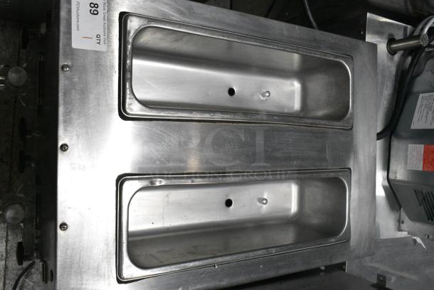 SaniServ AZ5 Stainless Steel Commercial Countertop Air Cooled 2 Flavor Soft Serve Ice Cream Machine. 115 Volts, 1 Phase. - Image 3 of 5