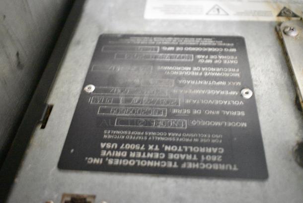 Turbochef Encore 2 Metal Commercial Countertop Electric Powered Rapid Cook Oven. 208/240 Volts, 1 Phase. - Image 6 of 6