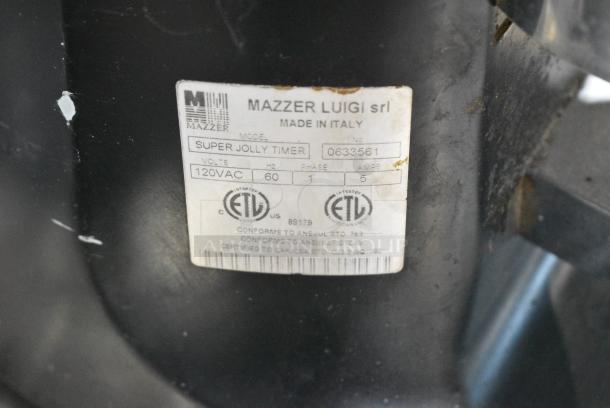 Mazzer Luigi Super Jolly Timer Metal Commercial Countertop Espresso Bean Grinder. Missing Lid. 120 Volts, 1 Phase. Tested and Working! - Image 5 of 5