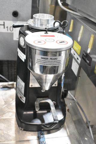Mazzer Luigi Super Jolly Electronic Metal Commercial Countertop Espresso Bean Grinder Base. 120 Volts, 1 Phase. Tested and Working!