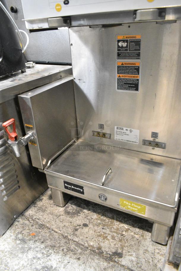 Bunn DUAL SH DBC Stainless Steel Commercial Countertop Double Coffee Machine w/ Hot Water Dispenser. 120/208 Volts, 1 Phase. - Image 3 of 5