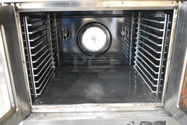 2 Blodgett Stainless Steel Commercial Natural Gas Powered Full Size Convection Oven w/ View Through Doors and Thermostatic Controls on Commercial Casters. 2 Times Your Bid! - Image 7 of 10