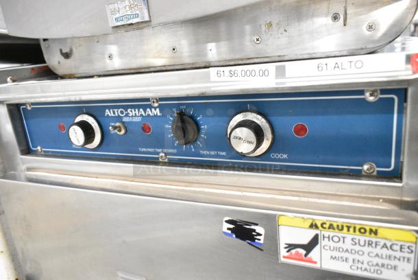 Alto Shaam 1000-TH/II Halo Heat Stainless Steel Commercial Cook N Hold Oven on Commercial Casters. 125 Volts, 1 Phase. Tested and Working! - Image 3 of 8