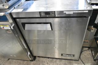 2017 Migali C-SP27-8-HC Stainless Steel Commercial Single Door Undercounter Cooler on Commercial Casters. 115 Volts, 1 Phase. Tested and Working!