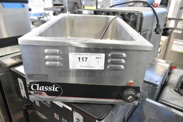 American Permanent Ware W-3V Stainless Steel Commercial Countertop Food Warmer. 120 Volts, 1 Phase. Tested and Working! - Image 1 of 4