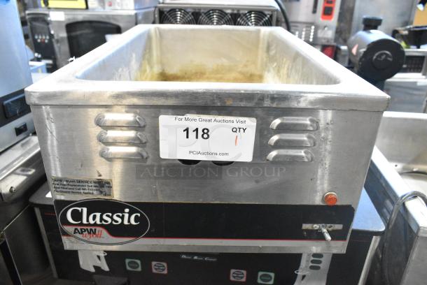 American Permanent Ware W-3V Stainless Steel Commercial Countertop Food Warmer. 120 Volts, 1 Phase. Cannot Test Due To Cut Power Cord - Image 1 of 4
